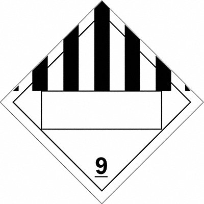 DOT Container Placard 10-3/4 Label W MPN:60388