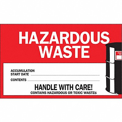 DOT Handling Label Waste 6 Label W PK50 MPN:121064