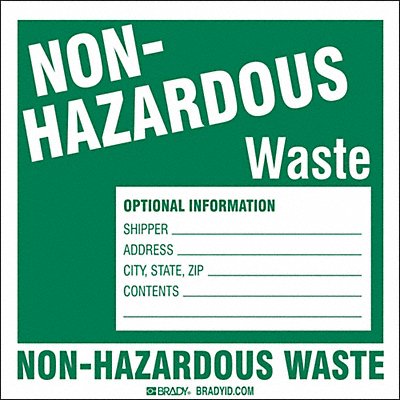 DOT Handling Label Waste 6 Label W PK50 MPN:121159