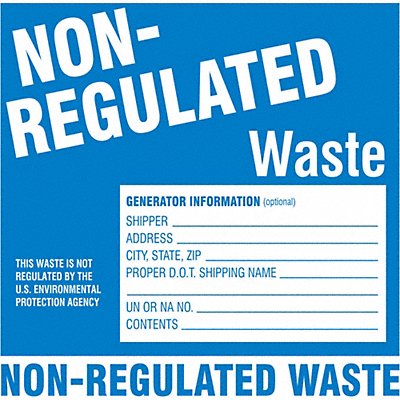 DOT Handling Label Waste 6 W PK100 MPN:60446