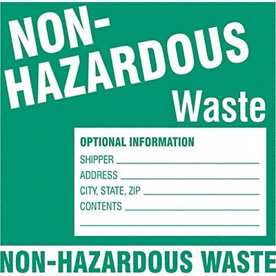 DOT Handling Label Waste 6 W PK100 MPN:60447