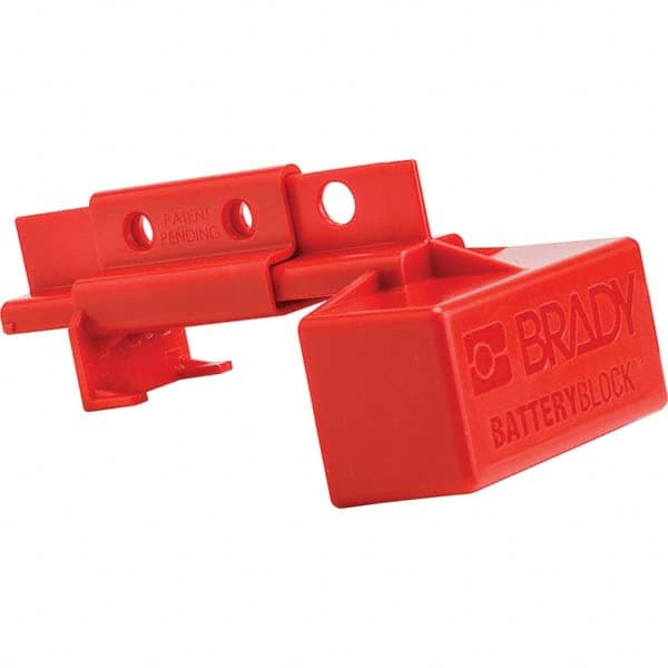 Plug Lockout: 2 Padlocks, Plastic, Red MPN:150841