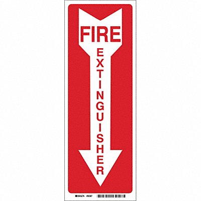 Fire Extinguisher Sign 14X3-1/2 FEXT MPN:85261