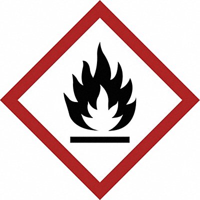 Label GHS Flammable Paper PK4 MPN:118877