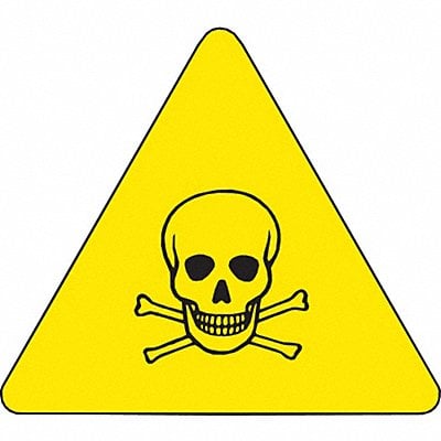 Warning Labels 1/2inHx1/2inW Vinyl PK10 MPN:60183