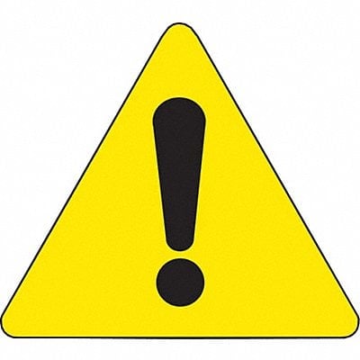 Warning Labels 1/2inHx1/2inW Vinyl PK10 MPN:60188