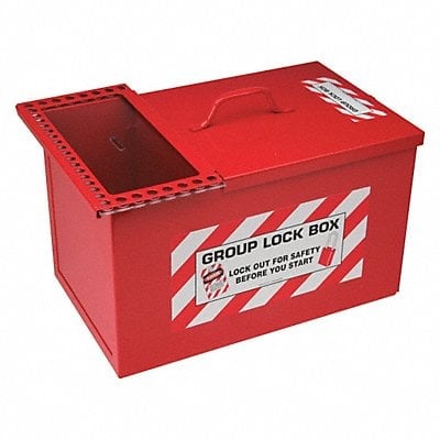 Group Lockout Box 34 Locks Max Red MPN:105717