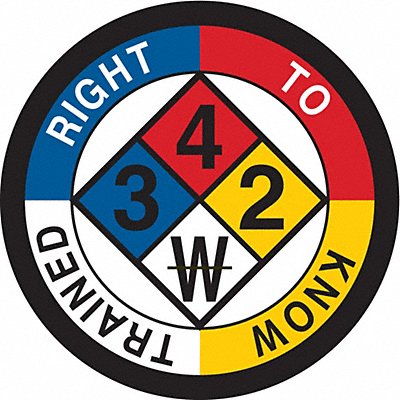 Hard Hat Emblem Label 2in. dia. MPN:42541