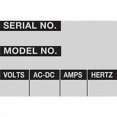 Property Tag Labels 1.5 H x 2.25 PK 25 MPN:WOAF-36-PK