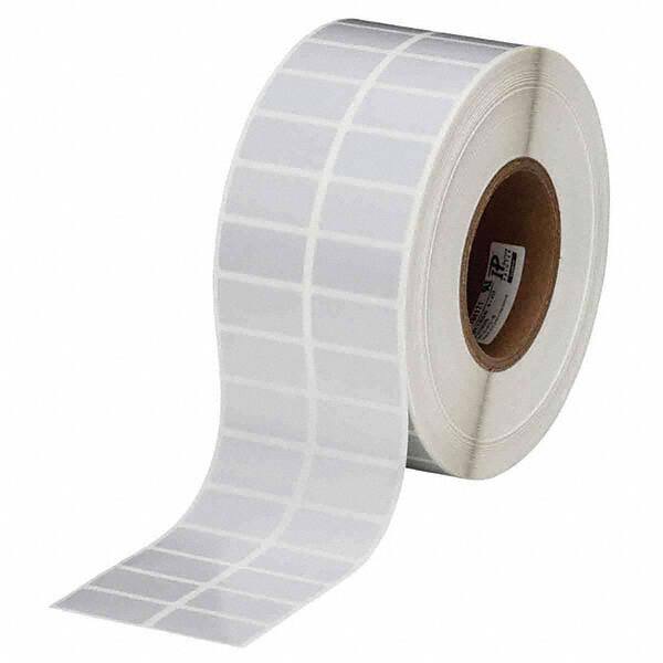 Label Maker Label: Light Gray, Polyester, 1-1/2