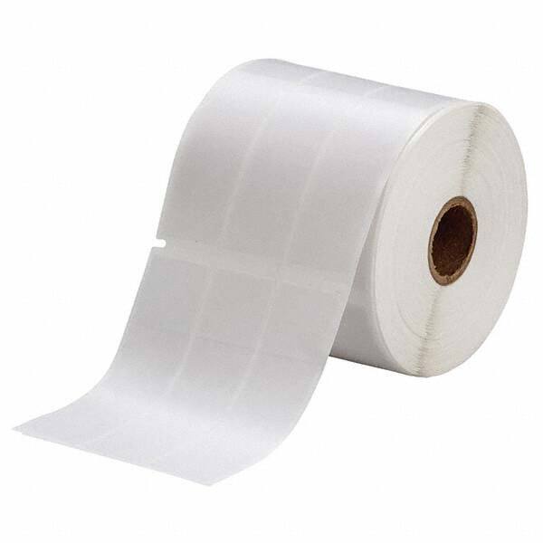 Label Maker Label: Clear & White, Vinyl, 1,500 per Roll MPN:114566