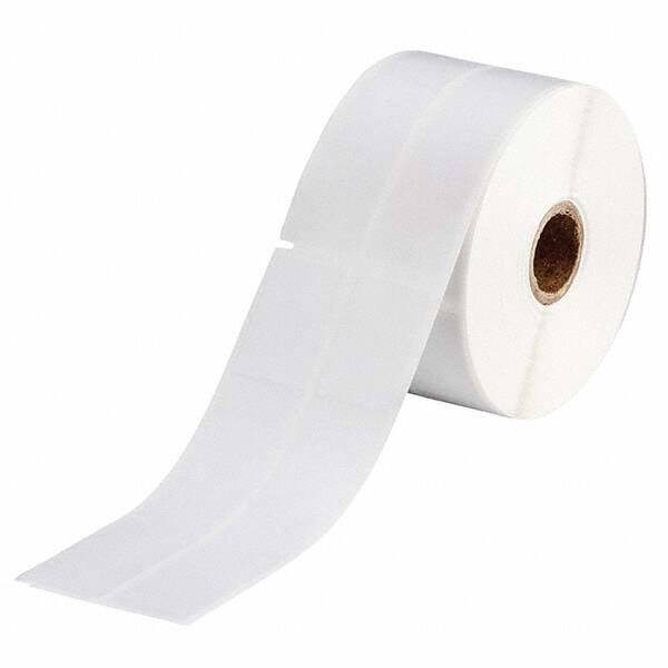 Label Maker Label: Clear & White, Vinyl, 500 per Roll MPN:114567