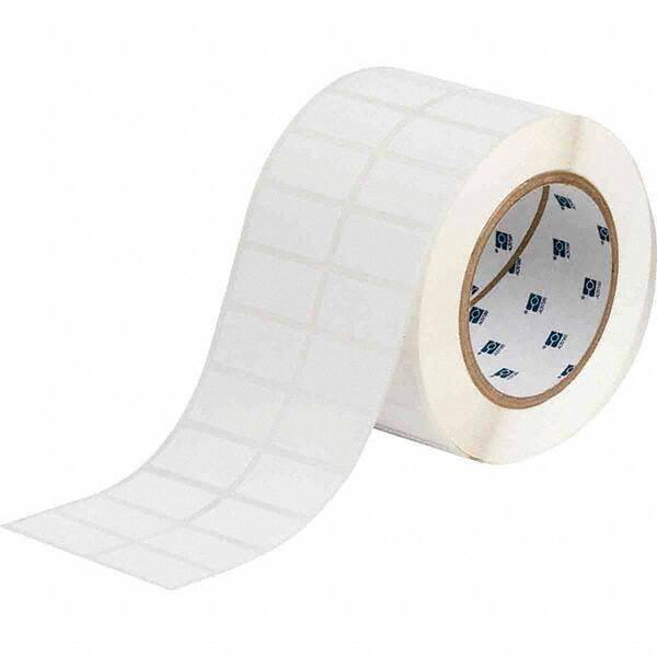 Label Maker Label: White, Polypropylene, 1-1/2