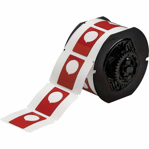 Label Maker Label: Red, Polyester, 180 per Roll MPN:118062