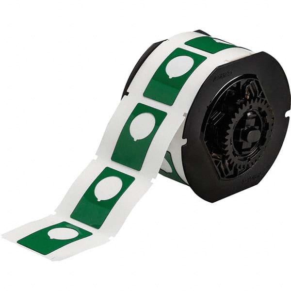 Label Maker Label: Green, Polyester, 180 per Roll MPN:118064