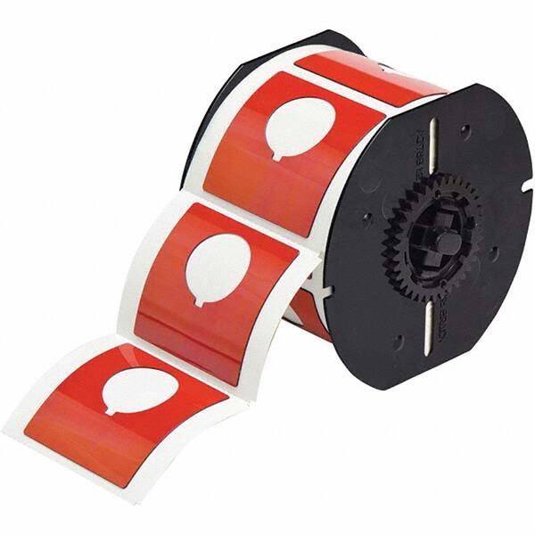 Label Maker Label: Red, Polyester, 145 per Roll MPN:118072