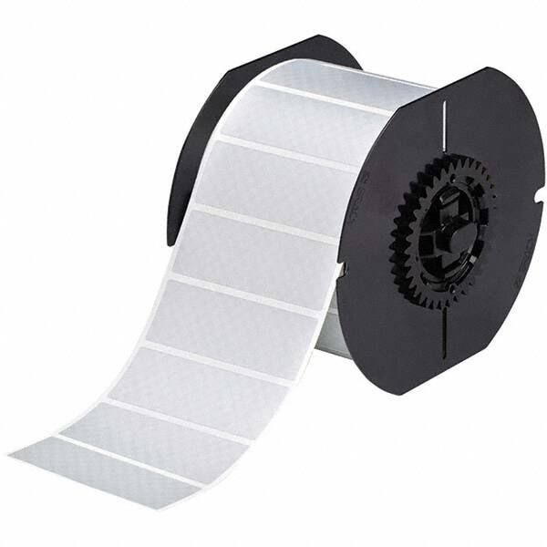 Label Maker Label: Silver, Metallized Polyester, 1,225 per Roll MPN:118077