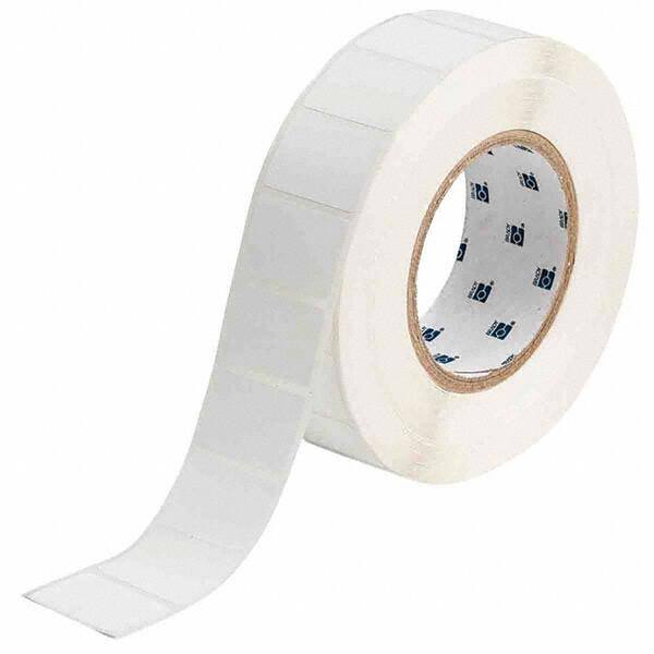 Label Maker Label: White, Polypropylene, 1-1/2