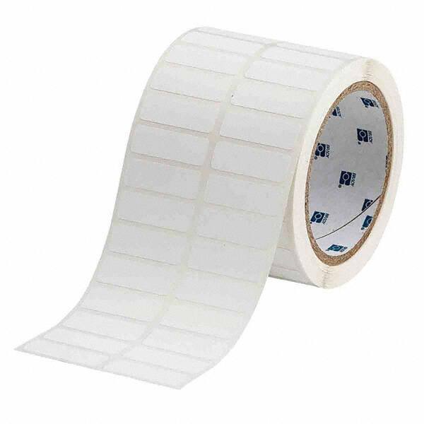 Label Maker Label: White, Polypropylene, 1-1/2