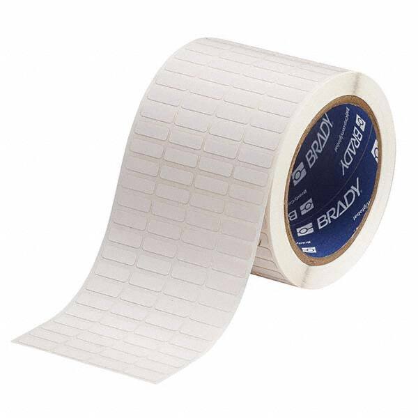 Label Maker Label: White, Polyimide, 3/4