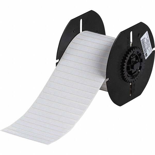 Label Maker Label: White, Polyester, 1/4