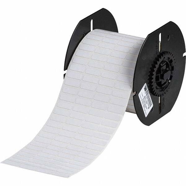 Label Maker Label: White, Polyester, 3/4