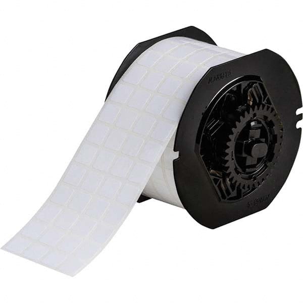 Label Maker Label: White, Polyester, 1/2