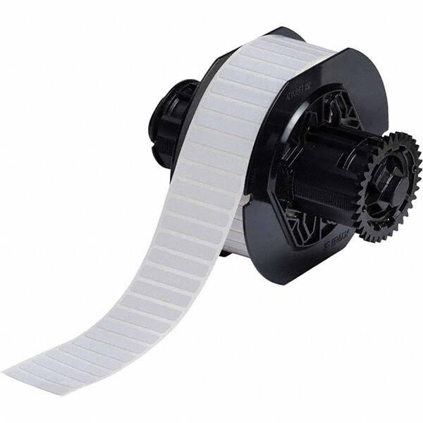 Label Maker Label: White, Polyester, 1-1/2