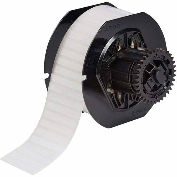 Label Maker Label: White, Polyester, 1-3/4