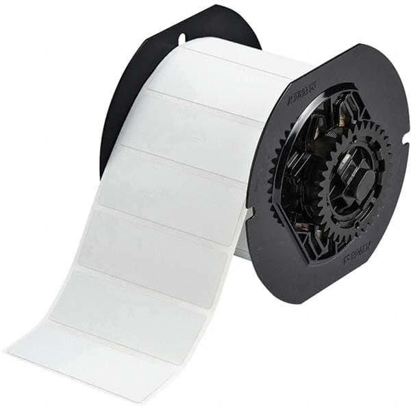 Label Maker Label: Light Gray, Metallized Polyester, 1,300 per Roll MPN:143078