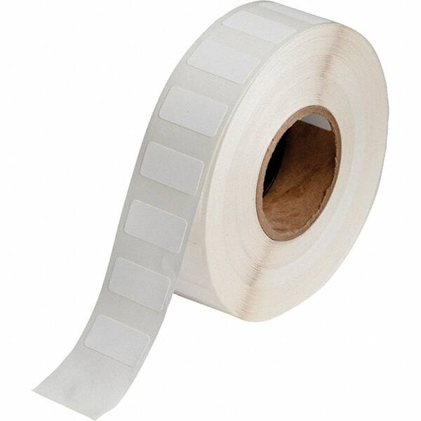 Label Maker Label: White, Polypropylene, 1/2