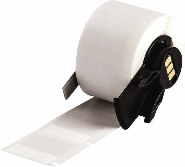 Label Maker Label: Clear & White, Vinyl, 250 per Roll, 1 Roll MPN:M6-19-427