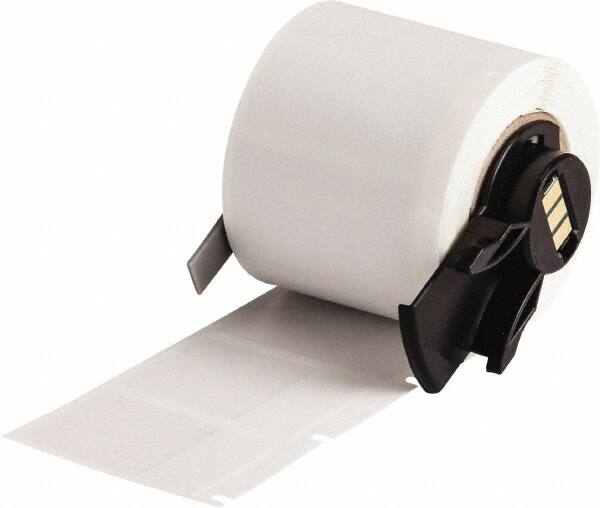 Label Maker Label: Clear & White, Vinyl, 250 per Roll, 1 Roll MPN:M6-31-427