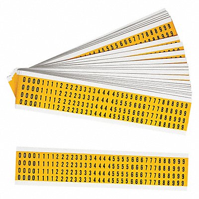 Number Kit 0 Thru 9 3/8 x1/4 PK25 MPN:1500-# KIT