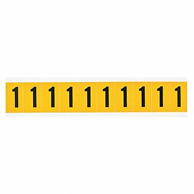 Number Label 1in.H Character Vinyl MPN:1530-1