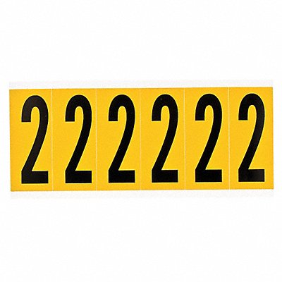 Number Label 1-15/16in.H Character Vinyl MPN:1534-2