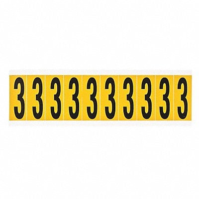 Number Label 1-15/16in.H Character Vinyl MPN:1534-3