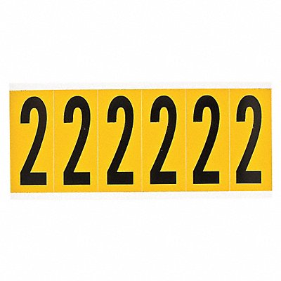 Number Label 2 1-1/2 in W x 3-1/2 in H MPN:1550-2
