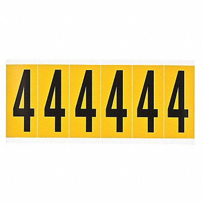 Number Label 4 1-1/2 in W x 3-1/2 in H MPN:1550-4