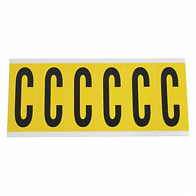 Letter Label C 1-1/2 in W x 3-1/2 in H MPN:1550-C