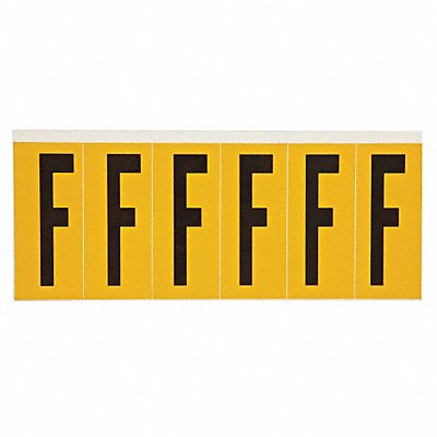 Letter Label F 1-1/2 in W x 3-1/2 in H MPN:1550-F