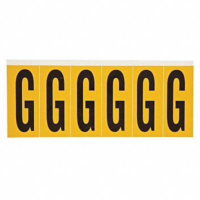 Letter Label G 1-1/2 in W x 3-1/2 in H MPN:1550-G