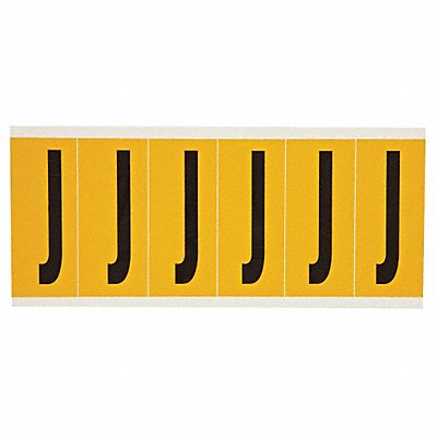 Letter Label J 1-1/2 in W x 3-1/2 in H MPN:1550-J