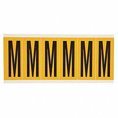 Letter Label M 1-1/2 in W x 3-1/2 in H MPN:1550-M