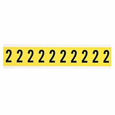 Number Label 1in.H Character Vinyl Cloth MPN:3430-2