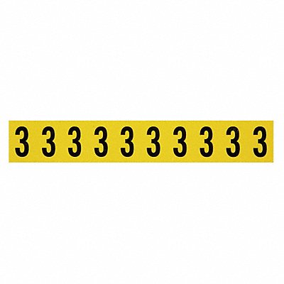 Number Label 1in.H Character Vinyl Cloth MPN:3430-3