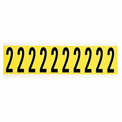 Number Label 1-15/16in.H Character Vinyl MPN:3440-2