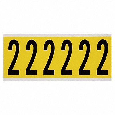 Number Label 2 1-1/2 in W x 3-1/2 in H MPN:3450-2