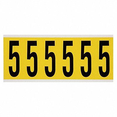 Number Label 5 1-1/2 in W x 3-1/2 in H MPN:3450-5