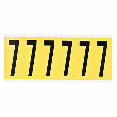 Number Label 7 1-1/2 in W x 3-1/2 in H MPN:3450-7